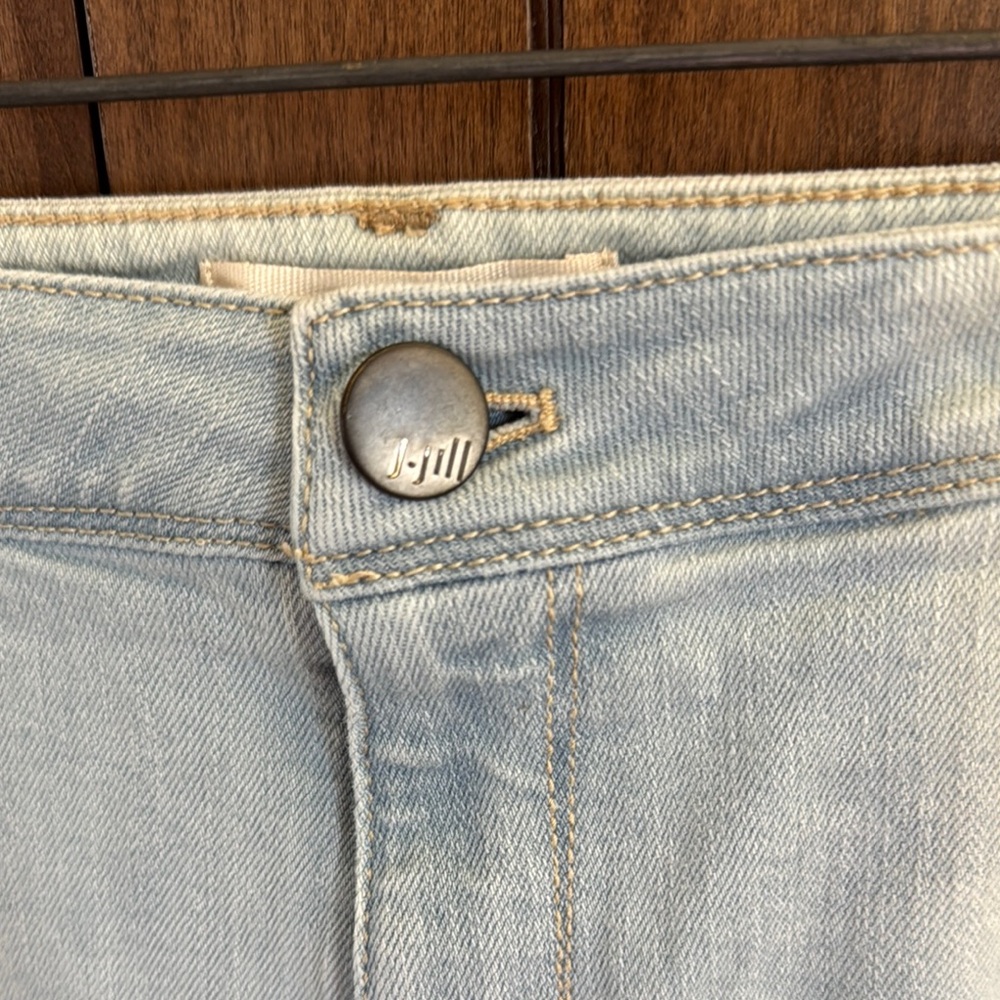 J Jill Blue Ankle Cropped Jeans Modern Cut - Picture 4 of 4